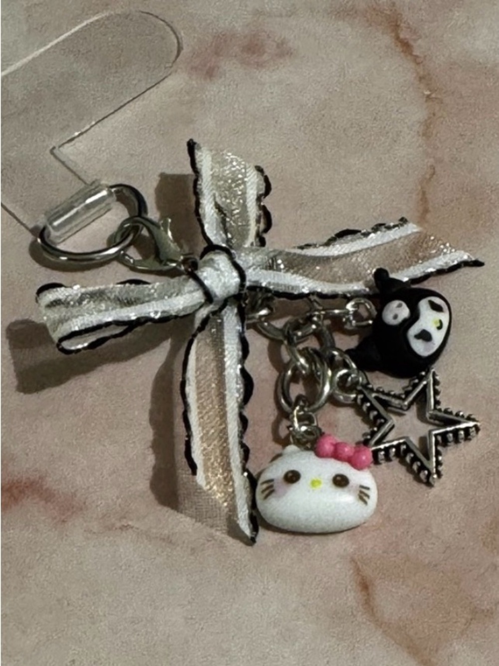Classic Hello Kitty & Kuromi Sanrio & Silver Star Cell Phone Jewelry